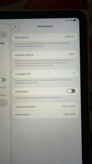 iPad A16 128 GB Argento