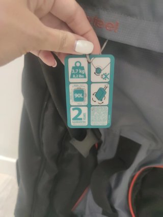 Maleta Mochila Grande Negra y Gris
