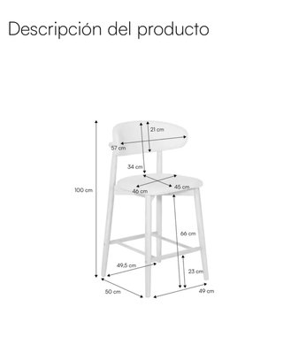 2 Taburetes Sweeek Nuevos
