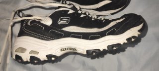 Zapatillas deportivas Skechers negras y rosas