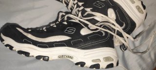 Zapatillas deportivas Skechers negras y rosas