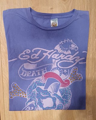 T-shirt Ed Hardy Y2K Originale Teschio