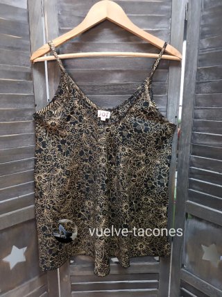 Conjunto de top y falda en seda ♡ JOT * t. única