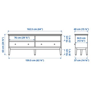 Mueble TV madera marrón