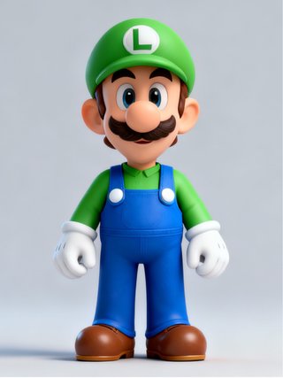 Statuetta Luigi 23 cm Stampa 3D