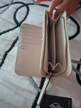 Cartera Stradivarius beige sin usar