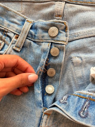 Calças Levi's 501 Vintage Cintura Média