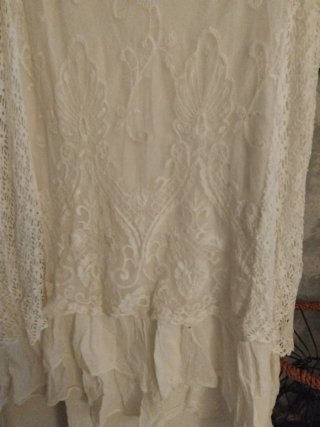 Vestido blanco estilo ibicenco