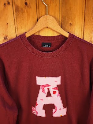 Sudadera Letman personalizada letra A