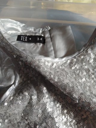 Vestido niña lentejuelas y falda de tul talla 3-4