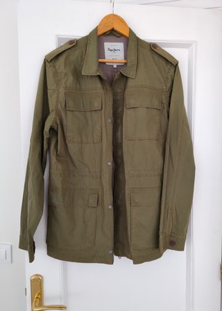 Cazadora de Pepe Jeans verde caqui, talla S