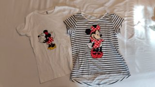 Lote 2 Camisetas Niña Minnie Mouse