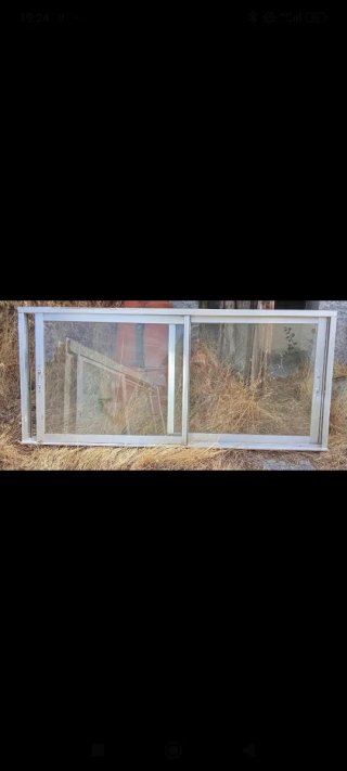 Ventana aluminio cristal normal 85x190