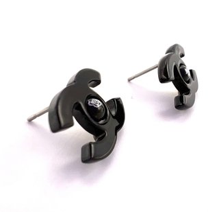 Pendientes Chanel Doble C Negro