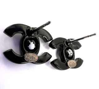 Pendientes Chanel Doble C Negro