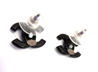 Pendientes Chanel Doble C Negro