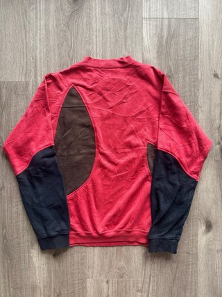Adidas vintage colorblock roja negra retro Y2K