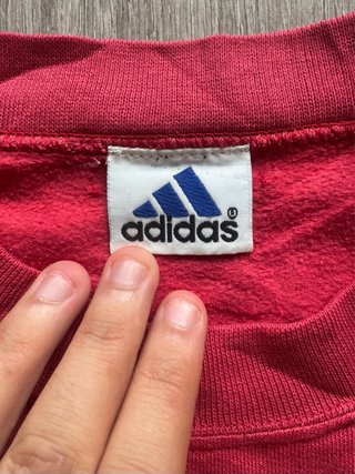 Adidas vintage colorblock roja negra retro Y2K