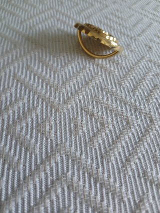 Broche Dourado Flor