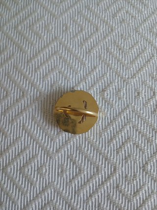 Broche Dourado Flor