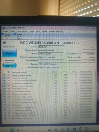 Disco Duro Western Digital 4TB WD40EFAX