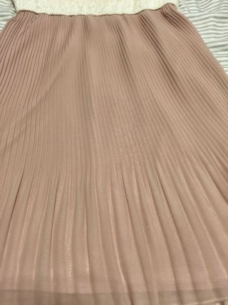Vestido gasa y encaje talla única