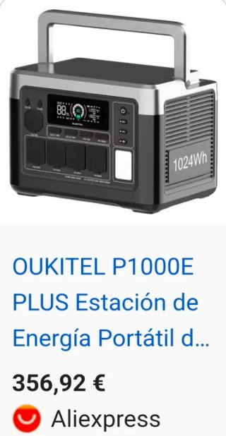 OUKITEL P1000E PLUS Estación de Energía Portátil