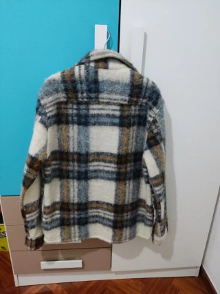 Sobrecamisa Zara cuadros lana