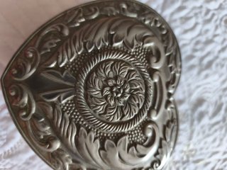 Joyero Corazón Vintage Metal Plateado