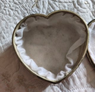 Joyero Corazón Vintage Metal Plateado