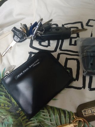 monedero de piel Jean Paul Galtier+llavero