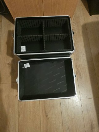 Maletín Organizador Maquillaje Negro y Plata