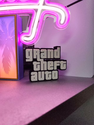 Mini letrero Grand Theft Auto Rockstar