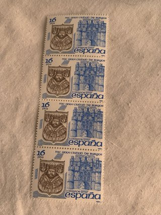 Sellos España: 9 series, 18 Edifil, 72 sellos