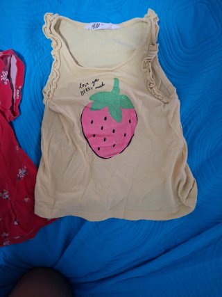 Lote 2 Camisetas Niña H&M Talla 2-4 Años
