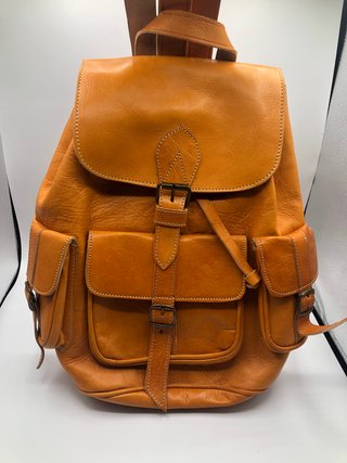 Mochila de cuero hecha a mano Marruecos