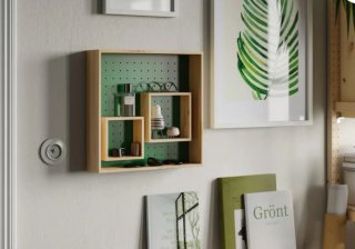 Estantería Pino/Verde