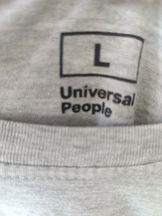Camiseta gris Universal People talla L