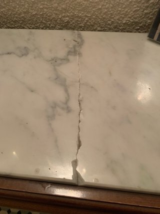 Taquillón antiguo madera y mármol para restaurar