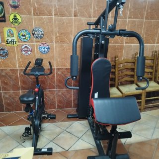 Máquina multifunción y bici estática
