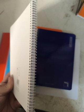5 Cuadernos Espiral A5 Tapa Blanda