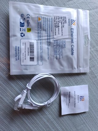 Cable Ethernet NIXSTO Blanco 0.5M