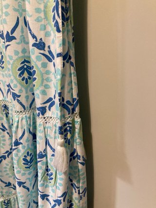 Vestido largo estampado floral