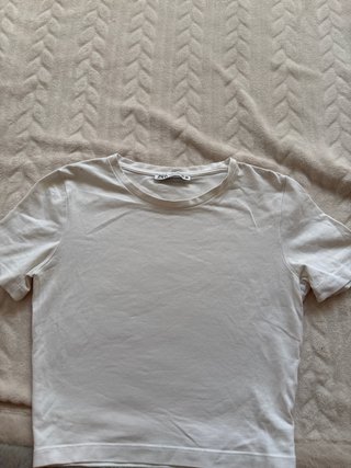 Camiseta Zara Blanca Talla XS