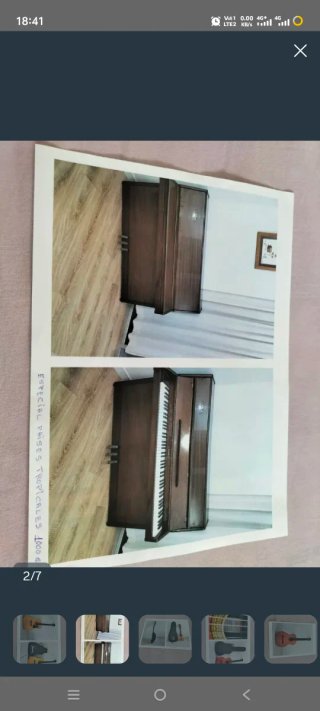 Piano vertical madera