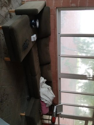 Sofá de jardín marrón
