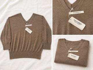 Jersey Falconeri Cachemira Talla M Marrón