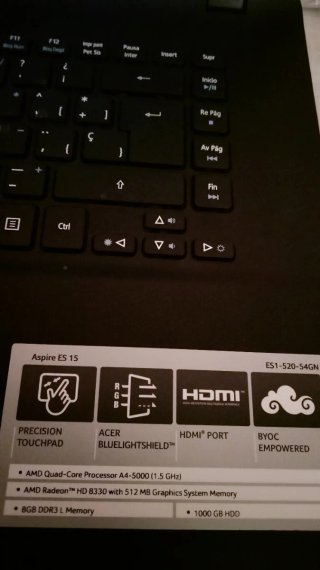 Portátil Acer Aspire E5 15 AMD