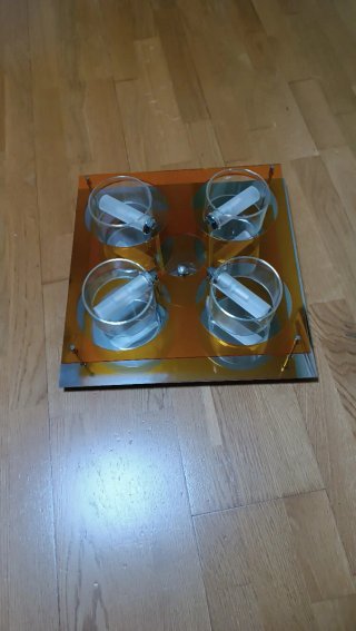 Lámpara Naranja Transparente