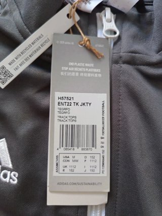 Chaqueta Adidas Granada CF Gris Talla M infantil